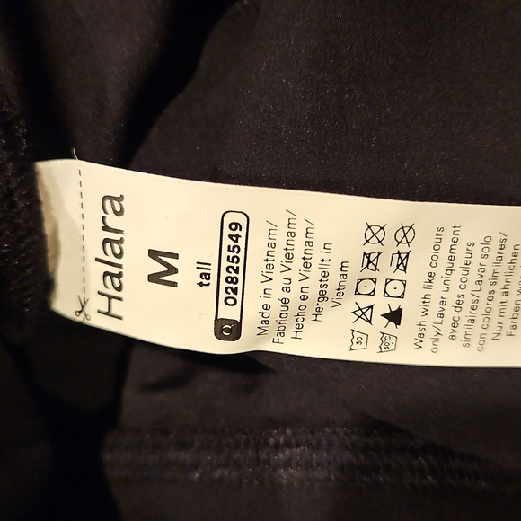 NWT Halara Ultra Sculpt High Waist Tummy Control Black Flare Leggings Sz. M Tall - Picture 7 of 8